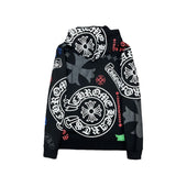 CHH Chrome Heart Hoodie Cow Print Casual Hooded Sweater Sweater Hoodie