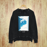 Purple Brand Distressed Sweatshirt Retro Vintage Crew Neck Sweater