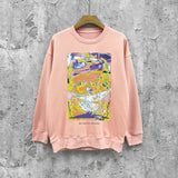 Purple Brand Sweatshirt Loose Crew Neck Sweater