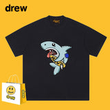 Drew T Shirts T-shirt Cotton Short Sleeve Male Shark
