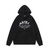 Amiri Hoodie AMI Patch Embroidery Letter Pattern Hooded Sweater Men and Women