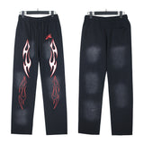 HS JacketsHS Hoodie & Pants Wash Old Vintage Men's and Women's Loose Casual Sweater Sweatpants