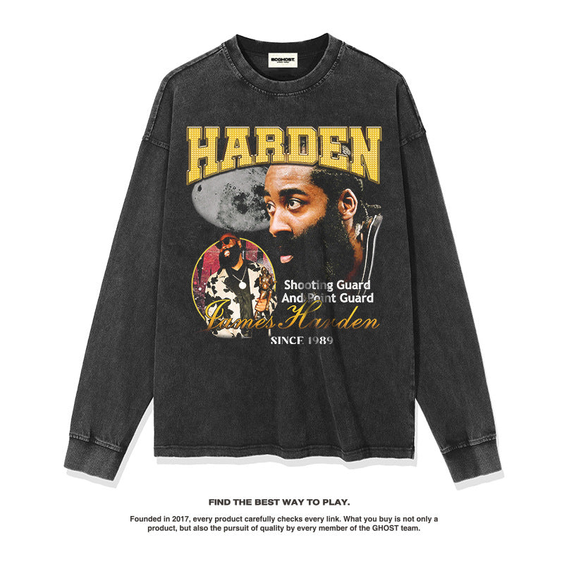 Nba Long Sleeve Shirt Loose Top