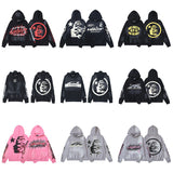 HS JacketsHS Hoodie & Pants Wash Old Vintage Men's and Women's Loose Casual Sweater Sweatpants