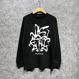 Purple Brand Long Sleeve T-Shirt Fashion Loose Long Sleeve Top