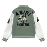 Amiri Jacket AMI Letter Pattern Baseball Jacket Jacket Men's and Women's