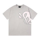 Synaworld T Shirts central cee Short Sleeve Classic Letter Print Loose Casual T-Shirt
