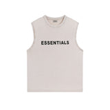 Fog Essentials tank spring and summer FOG double line pressure glue letter washing water old vest