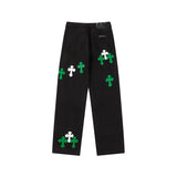 CHH Chrome Hearts Jeans Unisex Casual Loose Jeans