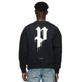 Purple Brand Distressed Sweatshirt Retro Vintage Crew Neck Sweater