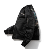 Mens Vintage Jackets Embroidered Jacket Air Force Flight Suit Baseball Suit