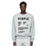 Purple Brand Sweatshirt Loose Crew Neck Sweater