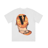 Vlone T Shirts Summer Short Sleeve Loose Vlone Men's and Women's Tops