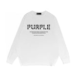 Purple Brand Long Sleeve T-Shirt Fashion Loose Long Sleeve Top