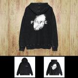 Purple Brand Distressed Hoodie Fashion Old Loose Hooded Sweater