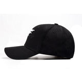 Trendy flat brimmed hat eagle series
