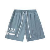 Amiri shorts drawstring slacks alphabet shorts