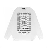 Purple Brand Long Sleeve T-Shirt Fashion Loose Long Sleeve Top