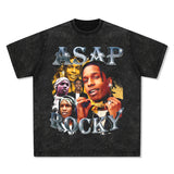 Asap Rocky T Shirts Travis Scott Short Sleeve Eminem ASAP TentacionT-Shirt