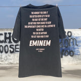 Mens Vintage T-Shirts vintage washed do old short sleeves Jerry Eminem eight miles