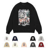 Purple Brand Sweatshirt Loose Crew Neck Sweater