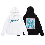 Amiri Hoodie AMI Embroidered Alphabet Personalized Logo Printed Hooded Sweater