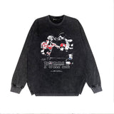 Purple Brand Distressed Long Sleeve Shirt Fashion Distressed Loose Long-sleeved Top