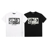 Palm Angels T Shirts Star Moon Print Short Sleeve T-Shirt