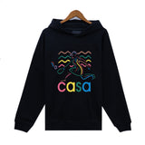 Casablanca Hoodie Autumn/Winter Letter Print Hooded Sweater