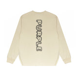 Purple Brand Long Sleeve T-Shirt Fashion Loose Long Sleeve Top
