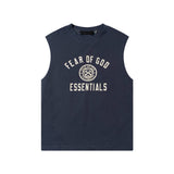 Fog Essentials tank spring/summer FOG letter pattern crew neck vest