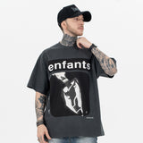 ERD T Shirts Spring and Summer Print Short Sleeve T-shirt for Men and Women