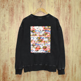 Purple Brand Distressed Sweatshirt Retro Vintage Crew Neck Sweater
