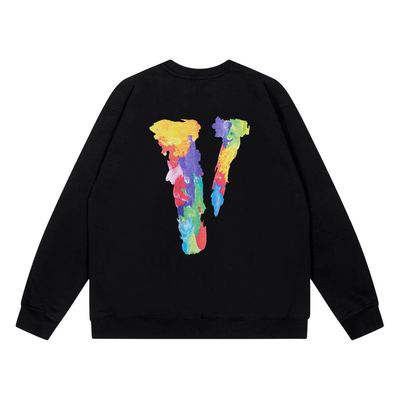 Vlone Sweatshirts Autumn and Winter Colorful Letter Prints