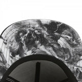 Trendy flat brimmed hat sinner cap black prayer