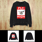 Purple Brand Distressed Sweatshirt Retro Vintage Crew Neck Sweater