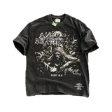 Men Vintage T-Shirts Vintage Power of Faith Old Short Sleeve Vintage Wash
