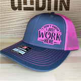 Trendy flat brimmed hat adjustable sunshade