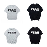 Fog Essentials T Shirts Spring/Summer FOG Letter Print Crew Neck Short Sleeves