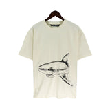 Palm Angels T Shirts Sketch Break Shark Alphabet Short Sleeve T-Shirt