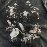 Men Vintage T-Shirts Vintage White Ink Printing Old Short Sleeve Vintage Loose Wash