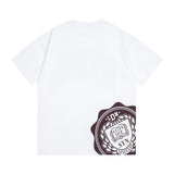 Synaworld T Shirts central cee Short Sleeve Classic Letter Print Loose Casual T-Shirt