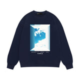 Purple Brand Sweatshirt Loose Crew Neck Sweater