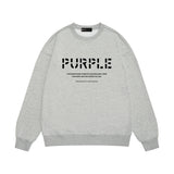 Purple Brand Sweatshirt Loose Crew Neck Sweater