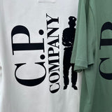 Cp Company T Shirts Embroidery Casual Crew Neck Short Sleeves