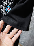 CHH Chrome Hearts T Shirts Classic Big Horseshoe Colored Cross Sanskrit Short Sleeve
