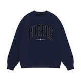 Purple Brand Sweatshirt Loose Crew Neck Sweater