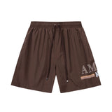 Amiri shorts drawstring slacks alphabet shorts