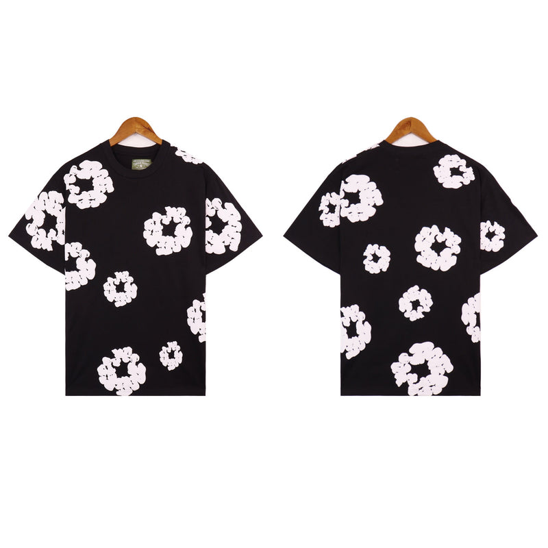 Denim Tears T Shirts Kapok Puff Print Short Sleeve T-shirt
