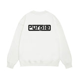 Purple Brand Sweatshirt Loose Crew Neck Sweater